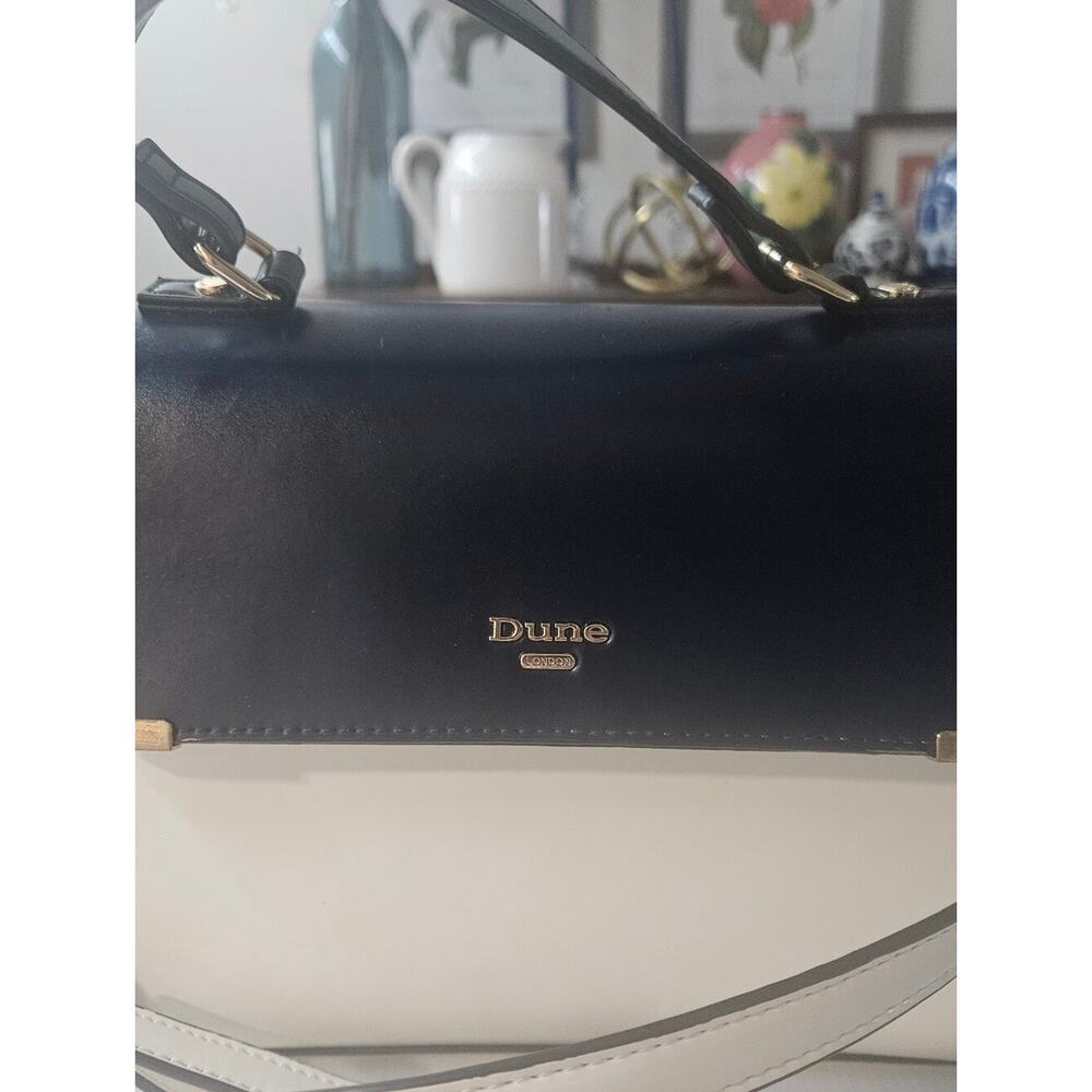 Dune London color block Crossbody Handbag Cream, Navy, Black - Picture 2 of 9